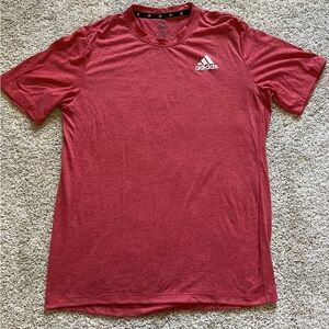 Adidas Men’s Primegreen Aeroready Training T-Shirt Red Cotton Size Small